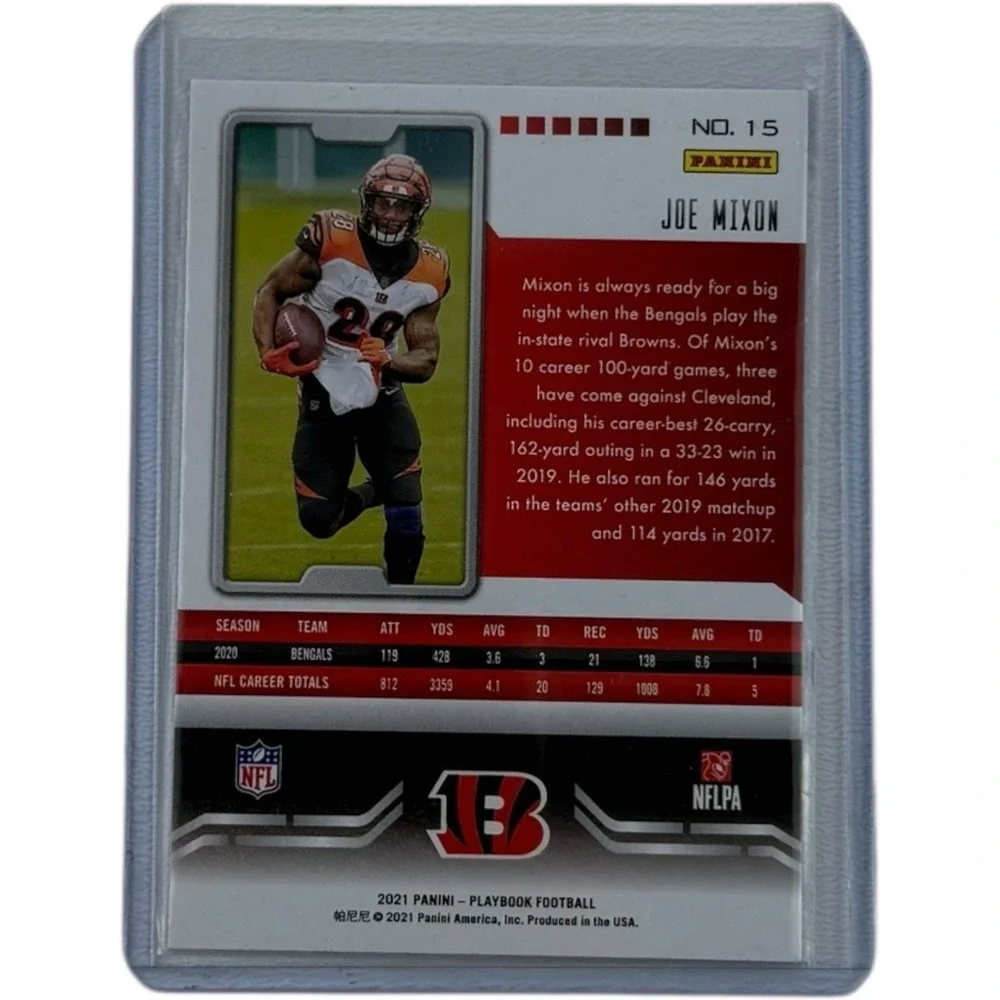 2021 Panini Playbook #15 Joe Mixon Sparkle‎